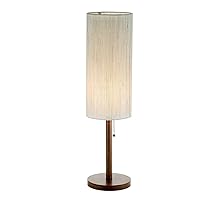 Adesso 3337-15 Hamptons Table Lamp, 31 in., 60 W Incandescent/13W CFL, Walnut Eucalyptus Wood, 1 Table Lamp
