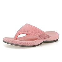Women's Thong Spa Slippers with Arch Support Flip Flop House Slippers for Women Indoor and Outdoor