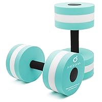 Water Dumbbells, Aquatic Exercise Dumbell Set of 2 Water Aerobic Exercise Foam Dumbbells Pool Resistance Water Fitness Equipment for Weight Loss