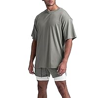 Mens Oversized T Shirt Workout Casual Business Casual T-Shirts for Men XXL