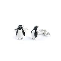 Men Boy Jewelry Cufflinks Cuff Links Party Favors Gift Wedding AI077 Penguin