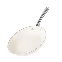 GOTHAM STEEL 10 Inch Non Stick Frying Pans, 100% PFOA Free Healthy and Non Toxic Ceramic Pan for Cooking, Oven Safe, Dishwasher Safe