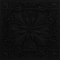 337bk-24x24-25 Helena PVC 2' x 2' Lay-in or Glue-up Ceiling Tile (Covers / 100 sq.ft), Black, 25