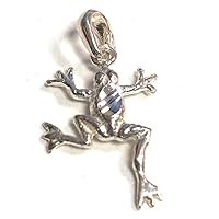 Small Frog Sterling Silver Pendant