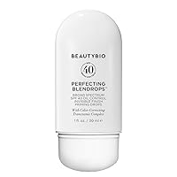 BeautyBio Perfecting BLENDROPS. Broad Spectrum SPF 40 Oil Invisible Finish Priming Drops With Color-Correcting Tranexamic Complex