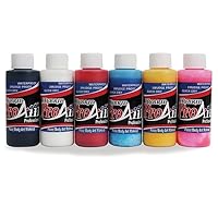 ProAiir Face and Body Painting Makeup - 6 Primary Colors - 4.2 oz (120ml)