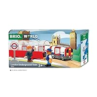 BRIO World – 36085 Trains of The World: London Underground Train | Train Engine Accessory, Fits Any BRIO Train Set for Kids Age 3 Years and Up