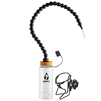 Tower Hands Free Drinking System, Clear Tritan Bottle, with Round Tube Mounted Bottle Holder (Length 25 in / 63 cm)
