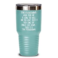 The Fuckening Sarcastic Tumbler for Friends Coworker Funny Adult Humor Profanity Inappropriate Birthday Christmas Ideas 20 or 30oz Hot Cold Cup Coffee