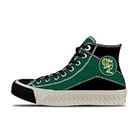 Popular Graffiti (14),Green 9 Custom high top lace up Non Slip Shock Absorbing Sneakers Sneakers with Fashionable Patterns