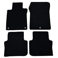 Floor Mats Compatible with 2015-2020 Acura TLX, Black Nylon Front Rear Flooring Protection Interior Carpets 4PC by IKON MOTORSPORTS, 2016