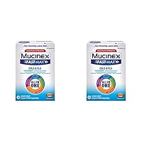 Mucinex Maximum Strength Fast-Max Cold & Flu All-in-One Liquid Gels, 16ct (Packaging May Vary) (Pack of 2)