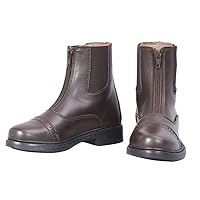 TuffRider Children's Starter Front Zip Paddock Boots | Kids Equestrian Horse Riding English Boots