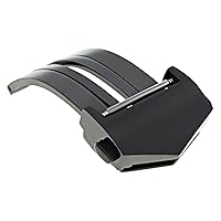 Ewatchparts 18MM DEPLOYMENT LEATHER BAND BUCKLE CLASP FC5014 COMPATIBLE WITH TAG HEUER CARRERA BLACK