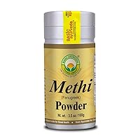 Basic Ayurveda Fenugreek Powder | 3.53 Oz (100g) | Organic Methi Powder for Hair Growth | Raw & Natural Indian Ayurvedic Herbal Seeds Powder | Trigonella Foenum-Graecum