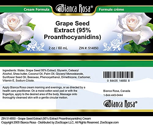 Grape Seed Extract (95% Proanthocyanidins) Cream (2 oz, ZIN: 514850)