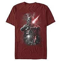 Star Wars Mens Dark Lord Darth Vader Graphic Shirt, Cardinal, X-Large