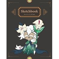 White Lily Cookie - Sketchbook: All cookies in cookie run kingdom | White Lily CRK - Best Cookies in Cookie Run Kingdom | Large 8.5 x 11 Inches 120 ... | Sketch Book for drawing and sketching