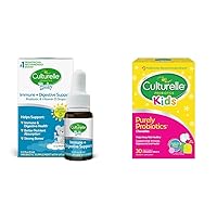Culturelle Baby & Kids Probiotics with Vitamin D, 30 Count Immune & Digestive Support for Ages 0-12 Months and 3+ Years