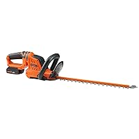 VEVOR Cordless Hedge Trimmer-20V Electric Bush Trimmer Kit with 18 inch Double-Edged Steel Blade, 180° Rotating Handle and Blade Cover for Your Safety(2.0Ah Battery & Fast Charger Included)