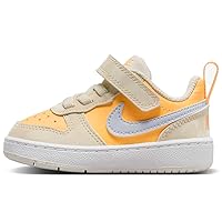 Nike Court Borough Low Recraft Baby/Toddler Shoes (DV5458-107, Pale Ivory/Melon Tint/White/Football Grey) Size 10