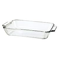 Anchor Hocking 3-Quart Oven Basics Baking Dish, Set of 3, clear