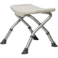 Shower Seat,Shower Chairs for Seniors,Foldable Shower Benchs Bath Seats Bathroom Chair Stool with Non-Slip Feet Adjustable Height Drainage Holes for Elderly Disabled,Shower Bench,B