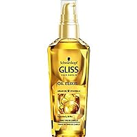 Gliss - Daily Elixir Oil - Nutrition and Shine Hair Oil - 3 units of 75ml - Schwarzkopf