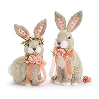 burton+BURTON Decorative Bunnies with Flowers and Bows