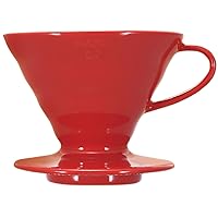 Hario VDCR-02R V60 02 Coffee Dripper Ceramic Red Coffee Drip for 1-4 Cups