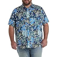 DXL Synrgy Men's Big and Tall Multi-Floral Sport Shirt