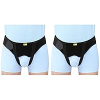 TENB Hernia Belt for Men Hernia Support Truss for Single/Double Inguinal or Sports Hernia, Adjustable Waist Strap with 2 Removable Compression Pads Breathable Material