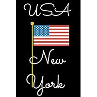 USA new York: Notebook 100 pages 6×9 inch, Journal, usana, usa coloring book