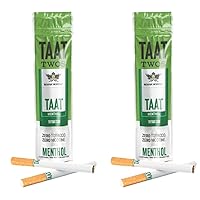 TWOS Herbal Cigarettes - Natural, Nicotine-Free, Tobacco-Free - Natural Herbal Smoking Blend Alternative with 30mg Extract for Adults - Full Flavors, Delicate Taste - 4-Stick Packs (Menthol)