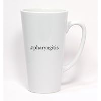 #pharyngitis - Hashtag Ceramic Latte Mug 17oz
