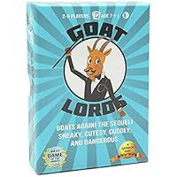 Goat Lords, Hilarious and Competitive Card Game with Goats - Fun Card Games for Adults, Teens, and Family Game Night - Games for Teens, Adults & Kids 2-6 Player (Sequel)
