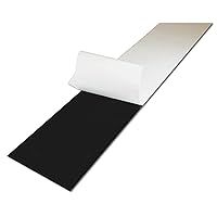 Rubber Strip, Neoprene, Rubber Width 8 in, Rubber Length 1 ft, Rubber Thickness 1/32 in, 30A, Adhesive Backing