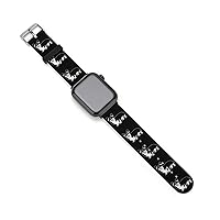Corgi Dog Silicone Strap Sports Watch Bands Soft Watch Replacement Strap for Women Men