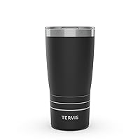 Tervis Traveler Powder Coated Stainless Steel Triple Walled Insulated Tumbler Travel Cup Keeps Drinks Cold & Hot, 20oz, Onyx Shadow