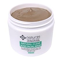 Natural Clear Acne Treatment Mask-Works Fast To Clear Zits, Spots, Blemishes, Whiteheads, and Blackheads. Immediately Gets To The Root Cause Of Breakouts.