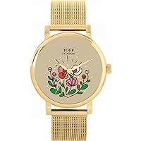Mothers Day Flower Watch Ladies 38mm Case 3atm Water Resistant Custom Designed Quartz Movement Luxury Fashionable