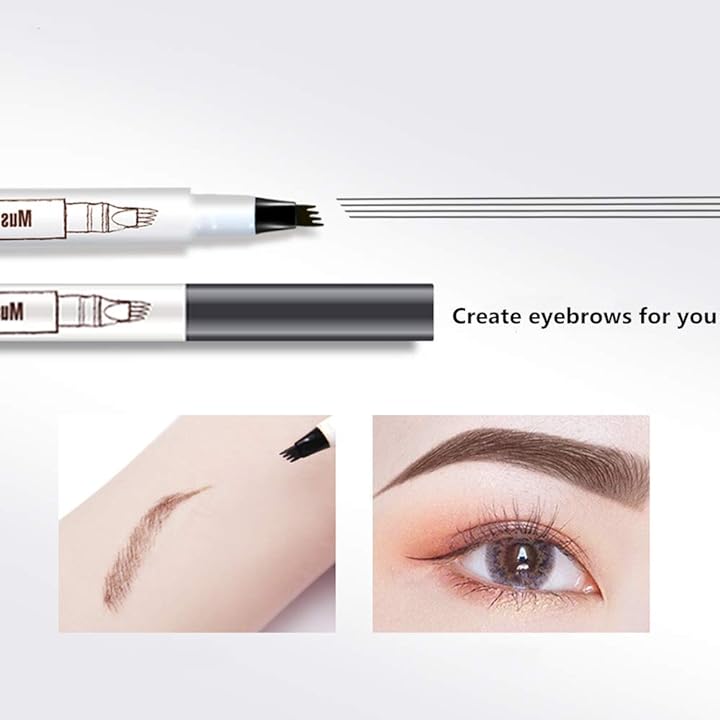 Mua Eyebrow Tattoo Pen,Tat Brow Microblading Eyebrow Pencil Waterproof  Microblade Brow Pen Make Up with a Micro-Fork Tip Applicator Creates  Natural Looking Brows Effortlessly and Stays on All Day chính hãng 2023 |