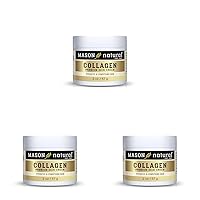 MASON NATURAL Collagen Premium Skin Cream - Anti Aging Face and Body Moisturizer, Intense Skin Hydration and Firmness, Pear Scent, Paraben Free, 2 OZ (Pack of 3)