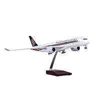 Scale Model Airplane 1/142 for A350 Singapore Airlines Model W Lamp and Wheels Diecast Scale Aircraft Model Alloy Metal Model
