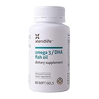 Xtend-Life, Omega 3/DHA Fish Oil, Natural Heart, Brain & Joint Support, Exclusive Advanced Formula w/Triglyceride, 60 Soft Gels (700mg DHA)