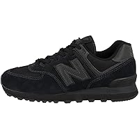 New Balance Men's 574 Core Sneaker, Black/Black, 7.5