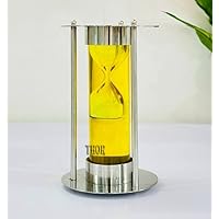 Nautical Marine Hourglass Yellow Liquid Sand Timer Office Desk Accessory Personalized Sand Timer Hourglass Sand Timer