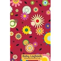 Baby Logbook Weaning And Activity Log: Daily Record Journal Notebook, Health Record, Weaning Meal Log, Sleeping Pattern Tracker, Daily Diaper Changer, ... Girls, Paperback 6x9 inches (Baby Record)