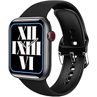 GABLOK Smartwatches Men and Women NFC Bluetooth Call Super Smart Android iOS Electronics (Color : P7 Black, Size : 1)