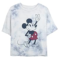 Disney Characters Plaid Mickey Women's Fast Fashion Short Sleeve Tee Shirt